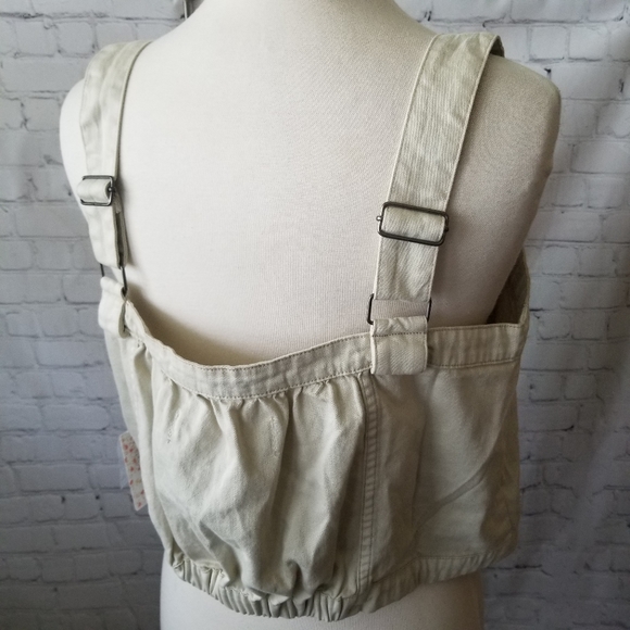 Free People 🍃 NWT Cream Cargo Tank Top - Picture 5 of 7